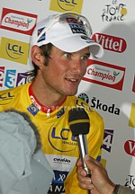 Frank Schleck après la quinzième étape du Tour de France 2008